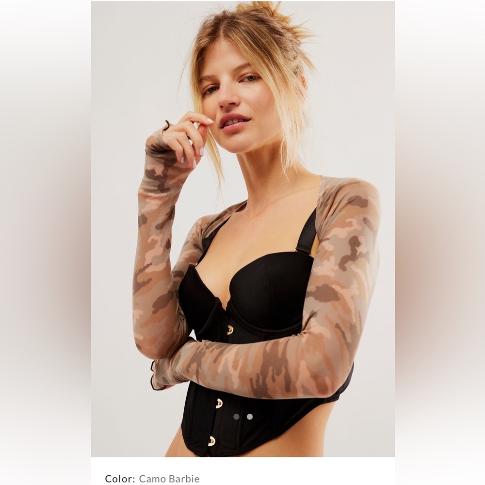 Only Hearts Camo Shrug - Free People